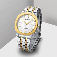 Montre de luxe CURREN 8444 pour homme, cadran fin unique, aiguilles lumineuses, montres pour homme, montre-bracelet à quartz créative, Relogio Masculino Reloj