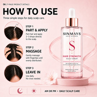 Serum Penguat Rambut Kulit Kepala Ekstrak Jahe Kafein Aminexil Anti Rontok Pendukung Pertumbuhan Rambut Perawatan Penguatan Akar