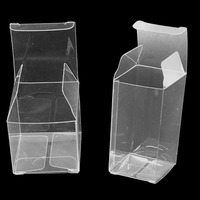 Petite boîte d'emballage en plastique dur transparente transparente pliable personnalisée en PVC PP