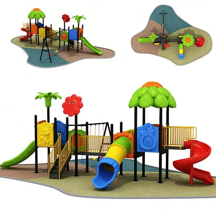 Aangepast Ontwerp Aangeboden Achtertuin Speeltuinen/Childrens Outdoor Speelsets/Larde Plastic Speeltuin Voor Kinderen