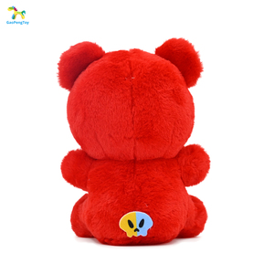 Bajo MOQ lindo Kawaii personalizable oso rojo Animal <span class=keywords><strong>de</strong></span> peluche ropa <span class=keywords><strong>de</strong></span> juguete al por mayor Anime animales <span class=keywords><strong>de</strong></span> peluche lindos juguetes personalizados - Product Image 4