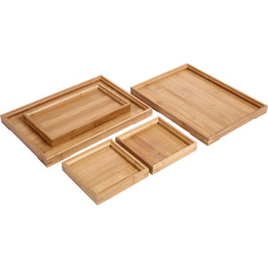 Wind Chaser Bamboo <b>Tea</b> Tray <b>With</b> <b>Teapot</b> And Cup <b>Set</b> For <b>Tea</b> Serving - Product Image 3