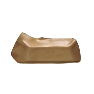 Bandeja de servicio de metal de aluminio de calidad superior para uso en restaurantes domésticos y hoteles-Plato y plato decorativos - Product Image 5