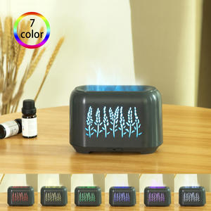 Difusor de aroma con diseño de espiga de trigo, 150 ml, humidificador con luz LED de llama USB para uso doméstico y comercial - Product Image 5