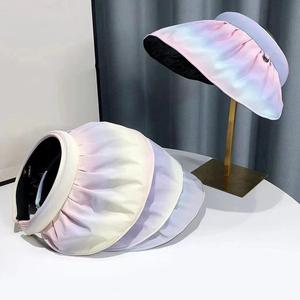 FF1481 2 en 1 voyage Golf Tennis course visière UPF50 + bandeaux enroulables chapeau de <span class=keywords><strong>soleil</strong></span> large bord <span class=keywords><strong>pare</strong></span>-<span class=keywords><strong>soleil</strong></span> chapeau pour femme - Product Image 5