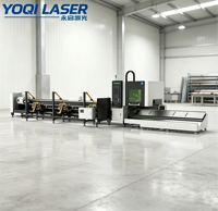 Máquina de Corte Láser de Fibra Industrial de Doble Mandril con Carga Automática para Tubos de Acero Inoxidable, Acero al Carbono y Aluminio