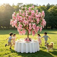 Arbre de cerisier artificiel rose personnalisé, grand, en soie, écologique, durable, haute simulation, imperméable, pour remise de diplôme et mariage