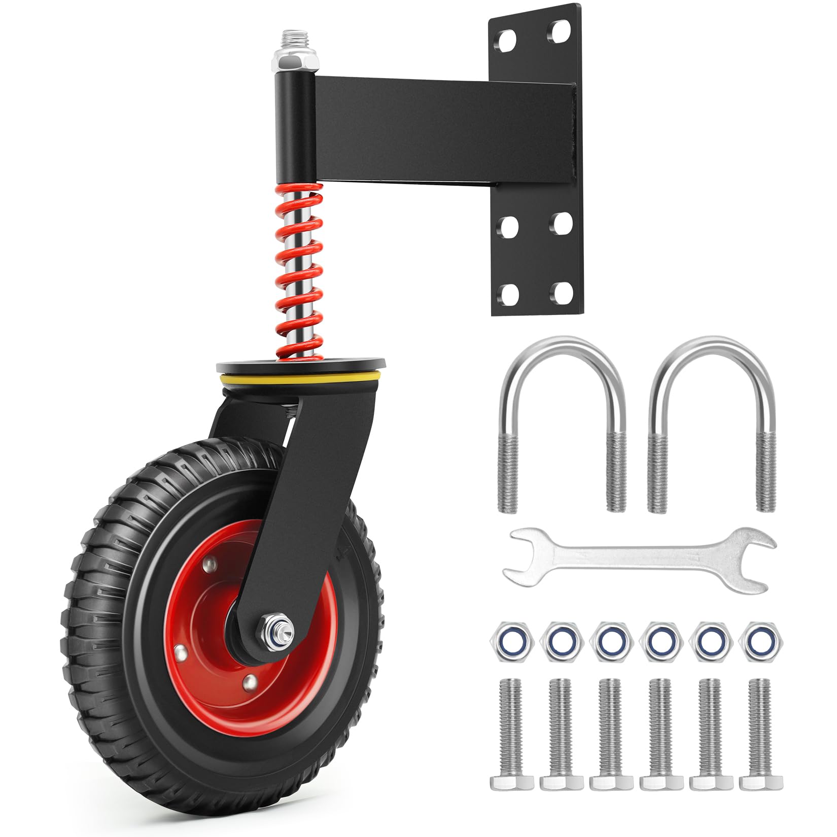 2Pcs 6 Inch Fence Gate Wheels With Brake 2 Install Ghana - View #11