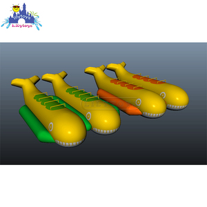 Parc aquatique gonflable de bateau de banane de jeux de l'eau librement adapté aux besoins du client, grand bateau de tube - Product Image 1