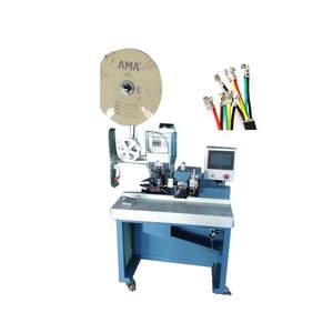 Semi auto Sheathed cable <b>wire</b> <b>stripper</b> crimping machine multi-core cable peeling and crimper machine - Product Image 2