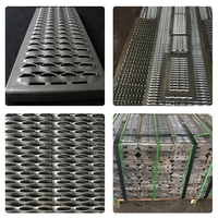 Plaque antidérapante galvanisée pour plancher et mur Grille métallique perforée Feuille métallique perforée Plaque perforée pour persiennes en acier inoxydable