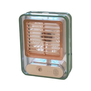Ventilateur Rafraîchisseur d'Air Portable Mini avec Pulvérisation d'Eau, Ventilateur Rechargeable 1200 mAh avec Lumière Nocturne - Product Image 6