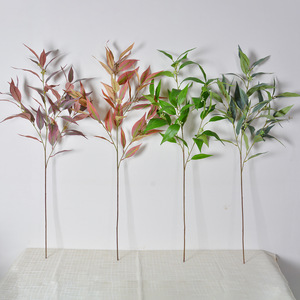 Feuilles d'eucalyptus artificielles Flower Delight, 30cm-100cm, fleurs décoratives en soie, décoration de la maison, lot multi-pièces - Product Image 3