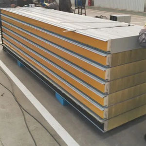 Panneaux sandwich isolants décoratifs en mousse <span class=keywords><strong>de</strong></span> <span class=keywords><strong>verre</strong></span> industriel avec caractéristiques ignifuges et imperméables pour application en atelier - Product Image 1