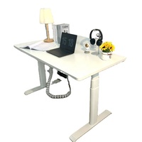 Chine Zhejiang Smart SYT01 – Cadre de bureau debout ergonomique moderne en fer, blanc, réglable en hauteur (650-1300 mm), charge maximale 120 kg