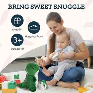 Peluches personnalisées de dinosaures <span class=keywords><strong>T</strong></span>-<span class=keywords><strong>Rex</strong></span> maman et 3 bébés, peluches de dinosaures câlines, jouets en peluche de dinosaures personnalisés pour jeux imaginatifs - Product Image 4