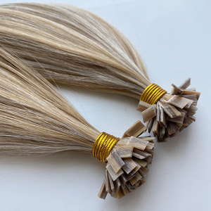 Extensions de cheveux humains à pointe plate K-Tip, double tirage, sans douleur, application <span class=keywords><strong>simple</strong></span>, directement de l'usine, collection 2026 - Product Image 2