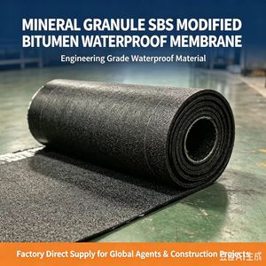 Membrane d'étanchéité en bitume modifié SBS à granulats minéraux, pour toitures apparentes - Product Image 1