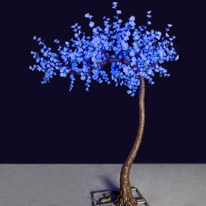Đám cưới ngoài trời trang trí nội thất kỳ nghỉ hoa thắp sáng 10ft giáng sinh RGB điều khiển đa màu nhân tạo <span class=keywords><strong>LED</strong></span> <span class=keywords><strong>Cherry</strong></span> Blossom Twinkle cây - Product Image 3
