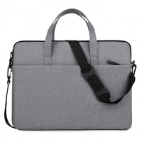 Sac à bandoulière léger en polyester durable de 13/14 pouces pour ordinateur portable, avec protection et antichoc, pour femmes