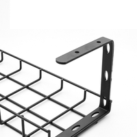 Kit de gestion des câbles en métal avec pinces en C, sans perçage, pour table et bureau