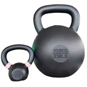 China Competitie Kettlebell 100 Kg 80 Kg 50 Kg 60 Kg 48 Kg 32 Kg 16 Kg Gietijzer Gecoate Ketelbellen Voor Gym