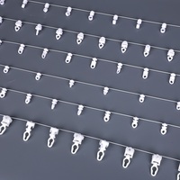Glissière de rideau à plis ondulés, support de rideau à plis Ripple Fold, glissière en plastique pour rideau, accessoires de rideau