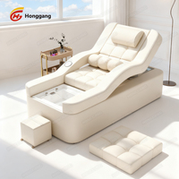 Fauteuil de lavage électrique de luxe pour salon de coiffure, lit de spa pour les pieds, chaise de shampoing, lit de spa pour la tête, fauteuil de massage électrique pour le shampoing