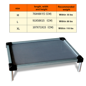 Hochwertiges nachhaltiges Teslin Mesh Hunde bett mit Aluminium ecken - Product Image 5