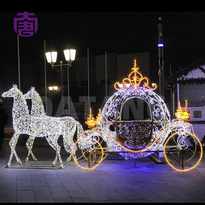 Iluminación Decorativa 3D para Exteriores, Impermeable IP65, con Diseño de Carruaje, para Navidad, Festividades y Decoración de Ambientes - Product Image 2