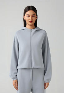 Nouveau <span class=keywords><strong>cardigan</strong></span> à capuche zippé <span class=keywords><strong>Lulu</strong></span> pour femmes, automne et hiver, ample, décontracté, sweat-shirt de course, fitness, sport, haut de yoga <span class=keywords><strong>Lulu</strong></span> - Product Image 4
