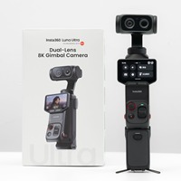 Orijinal Insta360 Luna Ultra Çift Lensli 8K 6x Optik Zoom 2 İnç Ekran 4 Saat Pil Ömrü Spor Video Kayıt Gimbal Kamera