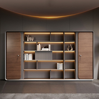 Escritorio Gerencial Moderno de Lujo en Forma de L, Escritorio Ejecutivo de Alta Gama con Diseño Modular y Almacenamiento con Cajones para Archivos