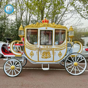 Carrosse électrique royal élégant de luxe de couleur <span class=keywords><strong>rouge</strong></span> personnalisé avec décoration à vendre - Product Image 3