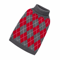 Set Sweater Rajut Argyle Custom untuk Manusia dan Anjing, Pakaian Rajut Wanita, Pakaian Anjing, Pabrik ODM OEM Grosir
