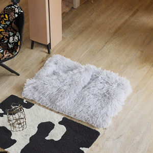 بطانية كلاب قابلة للغسل في الغسالة، بطانية شتوية بالجملة مهدئة للحيوانات الأليفة، فرو ناعم بنمط صلب للكلاب والقطط - Product Image 2