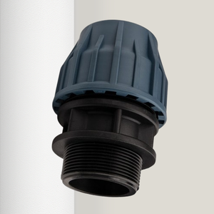 Adaptateur de filetage mâle en PP de haute précision 63 mm x 2 1/2 pouces, raccords de tuyauterie agricoles à compression en plastique lisse haute pression - Product Image 6