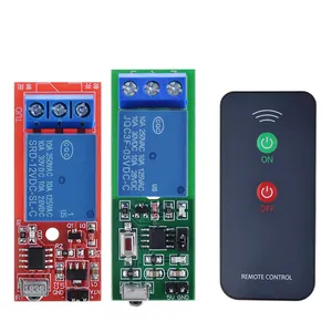 TZT IR 1 Channel Infrared Receiver Driving Switch Relay Driver Module Board 5V / 12V + Active Remote Controller