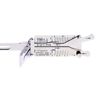 Lishi Tool 2 en 1 2in1 Décodeur et Pick pour Renault Citroen pour Peugeot Outil de Serrurier pour Clés de Véhicule VA6 (4 Lifters)