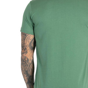 En stock vente en gros de t-shirts à manches courtes pour l'équipage, t-shirt de fitness imprimé personnalisé pour hommes - Product Image 2