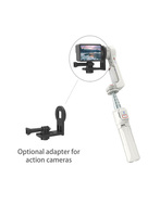 Mini trépied perche à selfie A10 avec lumière LED, support de téléphone extensible, stabilisateur de caméra vidéo intelligent pour prise de vue