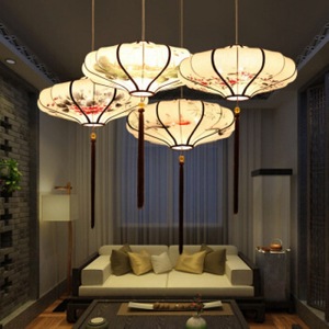 โคมไฟระย้าสไตล์จีนแบบนีโอจีน ขนาด 40 ซม. 60 ซม. 80 ซม. ไฟ LED สำหรับโรงแรม ร้านอาหาร ร้านน้ำชา โคมไฟตกแต่ง - Product Image 1