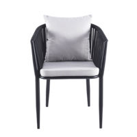 Chaise de jardin en corde tressée de haute qualité pour hôtel, terrasse et extérieur – Mobilier de luxe pour la salle à manger