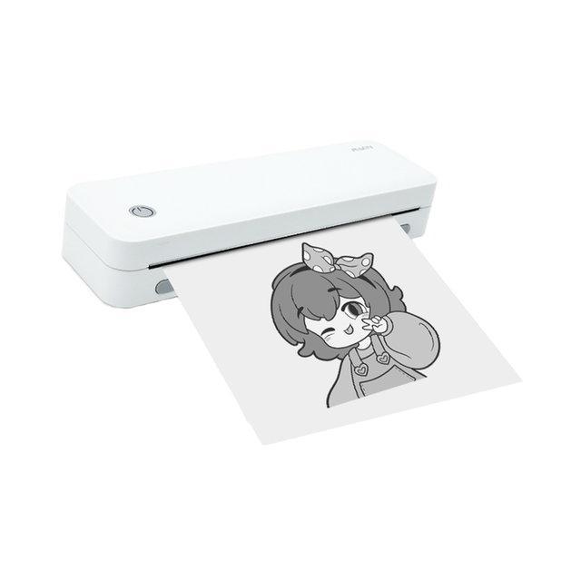 A4 Portable Mini Thermal Bluetooth Wireless Printer Used Indoor Small Travel Document & Photo Printer With Color Thermal Paper