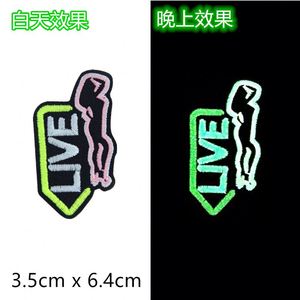 แพทช์ปักลายรูปหัวใจ ริมฝีปาก และคำว่า Hi สำหรับเสื้อผ้า สไตล์ไนท์คลับ ดีไซน์ใหม่ รีดติดได้ - Product Image 6