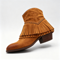 Nouvelles Bottines Décontractées Quotidiennes à Bout Rond pour Femme, Chaussures d'Hiver Noires Confortables à Talon Carré Épais