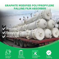 6-200 ㎡   Absorbeur à film tombant en PP modifié au graphite, appareil d'absorption à paroi mouillée pour la récupération des gaz de combustion
