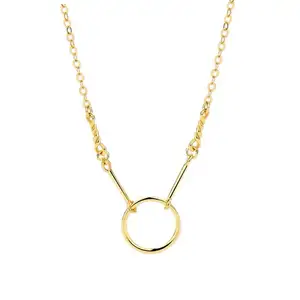 Colliers et <span class=keywords><strong>pendentifs</strong></span> ronds en argent et <span class=keywords><strong>or</strong></span> pour femmes, nouveaux arrivages directement de l'usine, bijoux tendance - Product Image 1