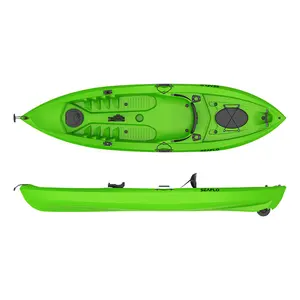 SEAFLO plástico HDPE moldeado por soplado río lago 1 persona kayak bote de remos barato mar pesca kayak deporte pesca kayaks para la venta