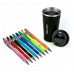 Wholesale Custom Logo Rubber Coated Soft Touch Ball Pen 1.0mm Writing Width Promo Business Commercial Office Gift Pens Supplies - Product Image 1